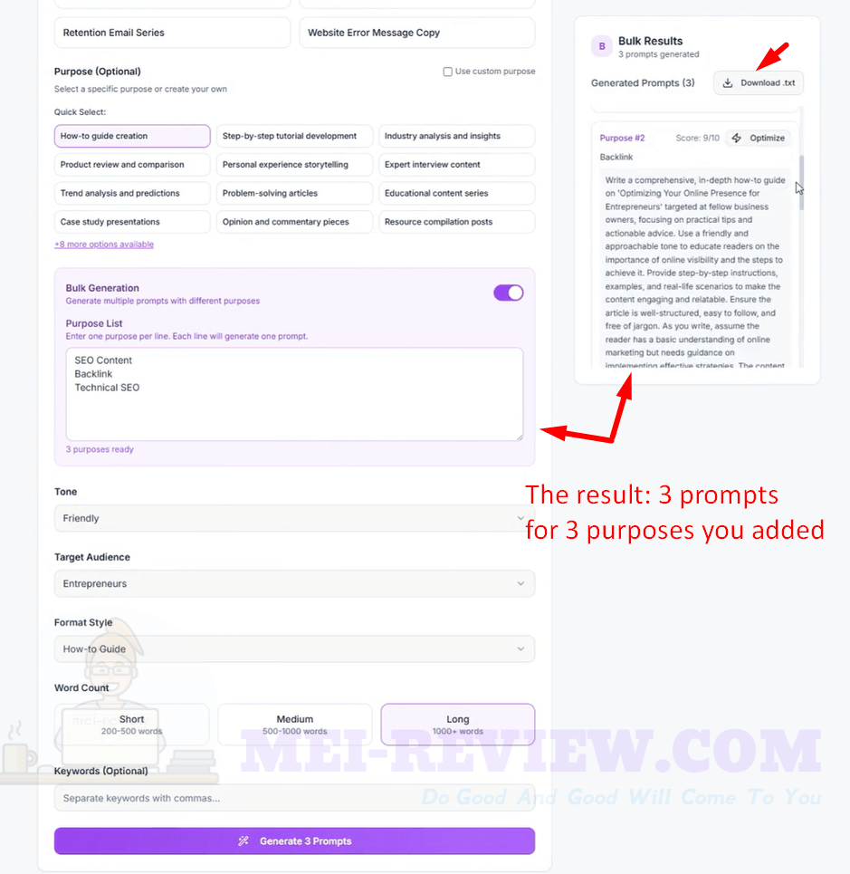 Prompteriq how to use 4 button