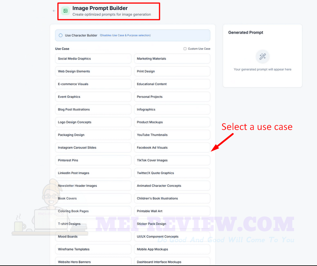 Prompteriq how to use 6 options