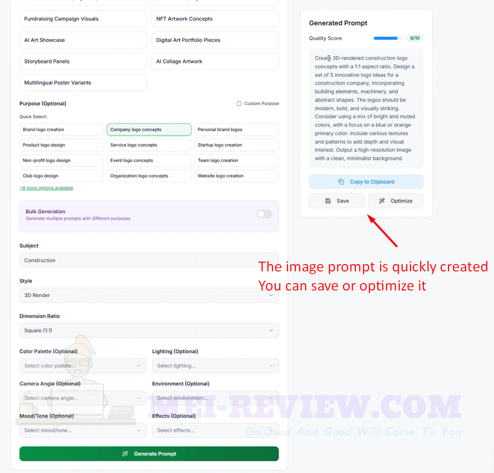 Prompteriq how to use 8 further